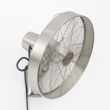 ZEVENTI - Wandventilator FREEZE 50W/230V Ø 45 cm mattchrom + Fernbedienung