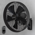 ZEVENTI - Wandventilator FREEZE 50W/230V Ø 45 cm schwarz + Fernbedienung
