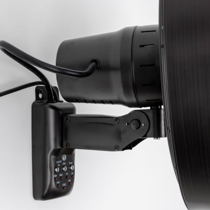 ZEVENTI - Wandventilator FREEZE 50W/230V Ø 45 cm schwarz + Fernbedienung