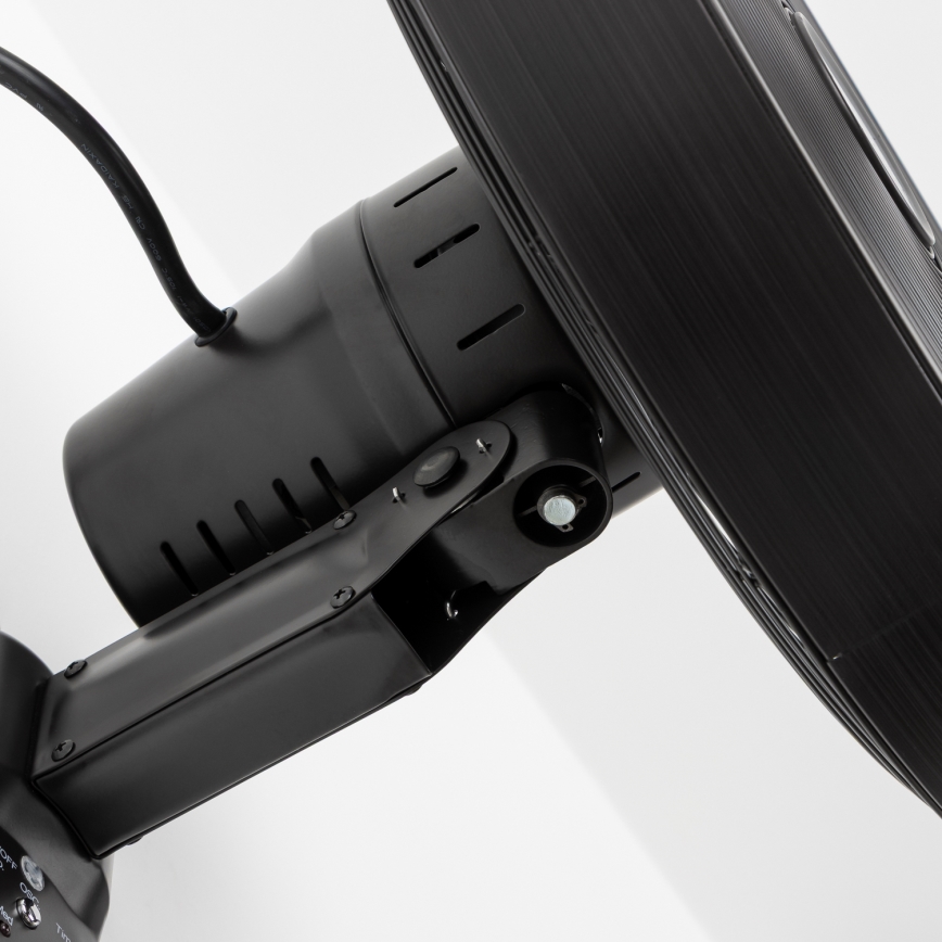 ZEVENTI - Wandventilator FREEZE 50W/230V Ø 45 cm schwarz + Fernbedienung