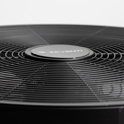 ZEVENTI - Wandventilator FREEZE 50W/230V Ø 45 cm schwarz + Fernbedienung