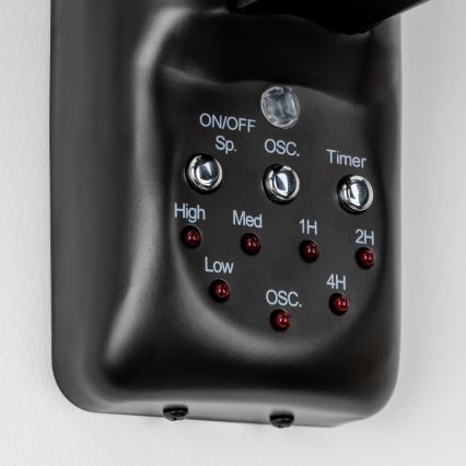 ZEVENTI - Wandventilator FREEZE 50W/230V Ø 45 cm schwarz + Fernbedienung
