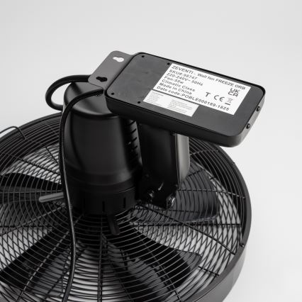 ZEVENTI - Wandventilator FREEZE 50W/230V Ø 45 cm schwarz + Fernbedienung