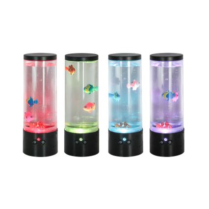 Zuma Line - LED RGB dimmbare Tischlampe LED/1W/5V/3xAA + Fernbedienung