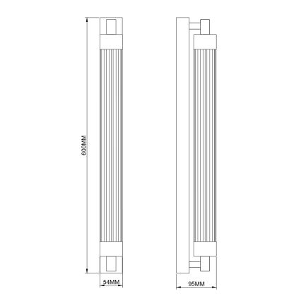 Zuma Line - LED-Wandleuchte LED/14W/230V schwarz