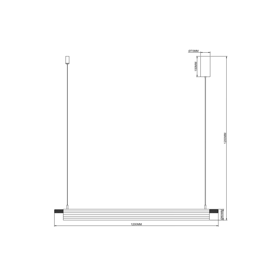 Zuma Line - LED-Pendelleuchte an Kabel LED/14W/230V gold