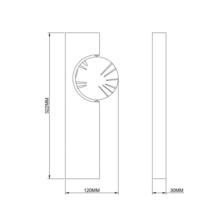 Zuma Line - LED-Wandleuchte LED/3W/230V schwarz/gold