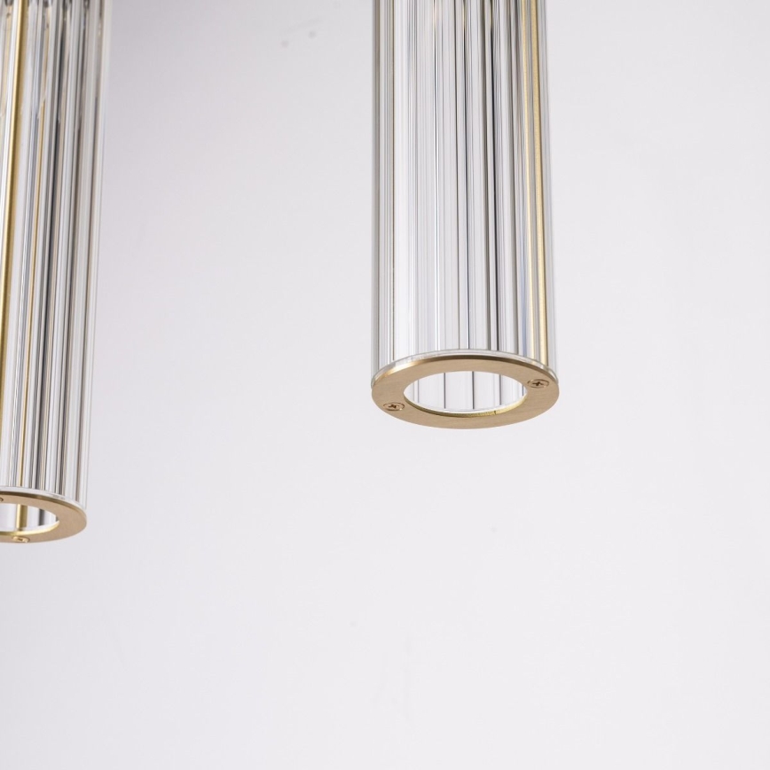 Zuma Line - Pendelleuchte an Kabel 4xE14/7W/230V goldfarben