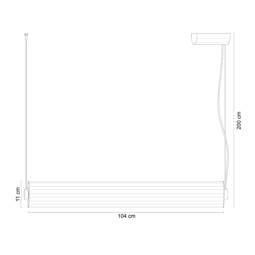 Zuma Line - LED-dimmbarer Pendelleuchter an Kabel LED/39W/230V 2700-6500K gold + Fernbedienung