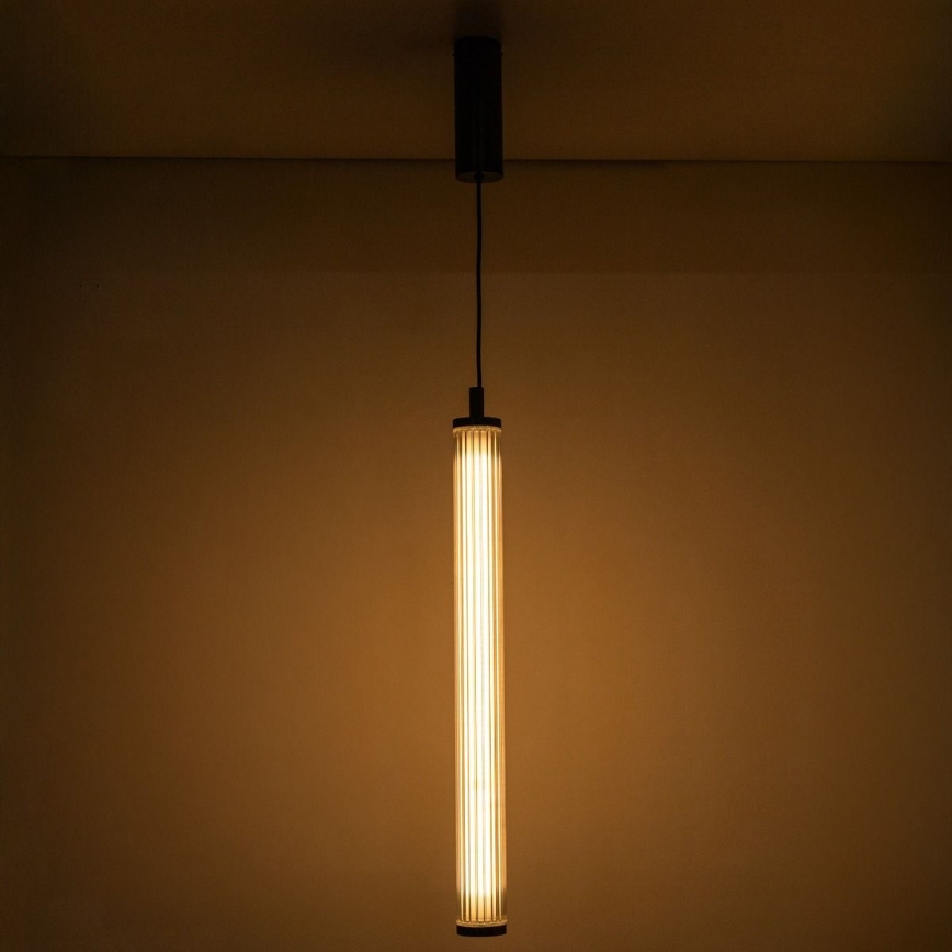 Zuma Line - Dimmbare LED-Pendelleuchte mit Seilaufhängung LED/26W/230V 2700-6500K schwarz + Fernbedienung