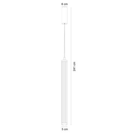 Zuma Line - Dimmbare LED-Pendelleuchte mit Seilaufhängung LED/26W/230V 2700-6500K schwarz + Fernbedienung