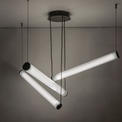 Zuma Line - dimmbare LED-Pendelleuchte mit Seilaufhängung LED/64W/230V 2700-6500K schwarz + Fernbedienung
