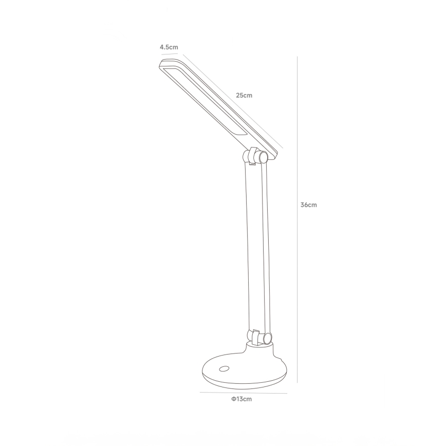 Zuma Line - Aufladbare LED-Tischleuchte LED/6W/1200 mAh 3000/4500/6000K CRI 90 weiß