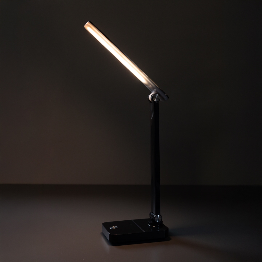 Zuma Line - Aufladbare LED-Tischleuchte LED/8W/1200 mAh 3000/4500/6000K CRI 90 schwarz