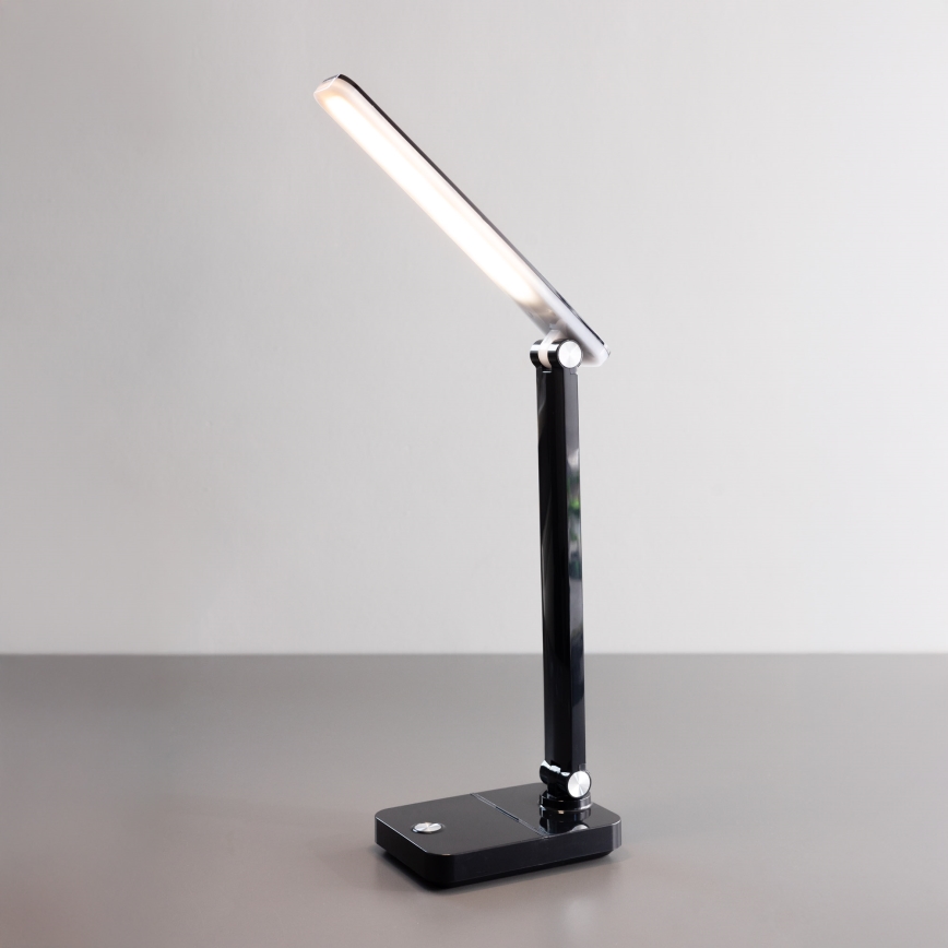 Zuma Line - Aufladbare LED-Tischleuchte LED/8W/1200 mAh 3000/4500/6000K CRI 90 schwarz