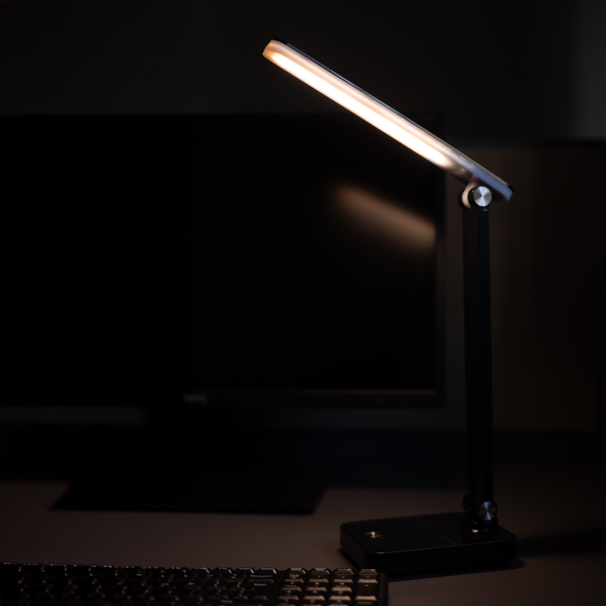 Zuma Line - Aufladbare LED-Tischleuchte LED/8W/1200 mAh 3000/4500/6000K CRI 90 schwarz