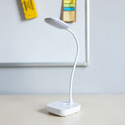 Zuma Line - Aufladbare LED-Tischleuchte LED/7W/1200 mAh 3000/4500/6000K CRI 90 weiß