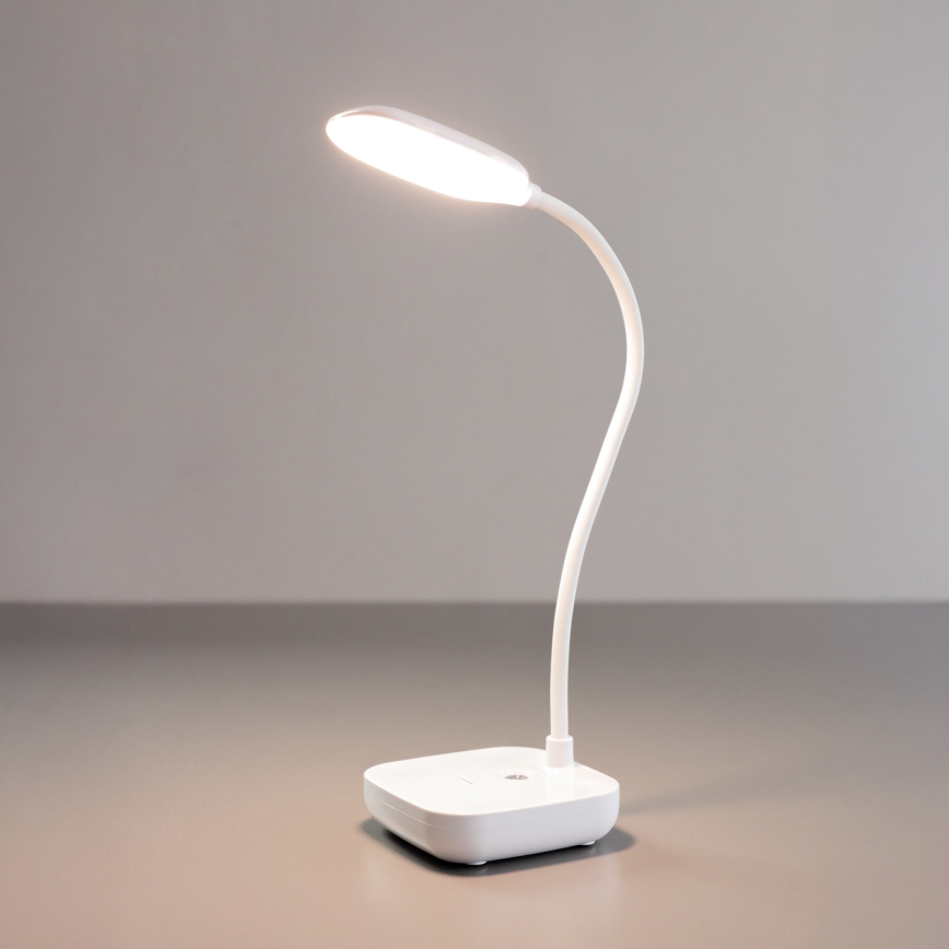 Zuma Line - Aufladbare LED-Tischleuchte LED/7W/1200 mAh 3000/4500/6000K CRI 90 weiß