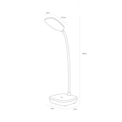 Zuma Line - Aufladbare LED-Tischleuchte LED/7W/1200 mAh 3000/4500/6000K CRI 90 weiß
