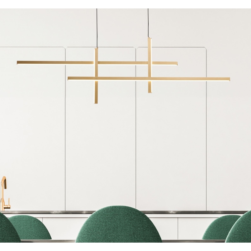 Zuma Line - LED-Hängeleuchte an Schnur LED/42W/230V 3000/4000/6000K golden