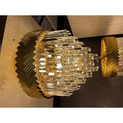 Zuma Line - Kronleuchter an Kette 9xE14/40W/230V golden