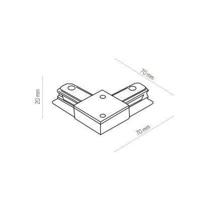 Zuma Line - Strahler für Schienensystem 6xGU10/10W/230V schwarz + Schienenzubehör