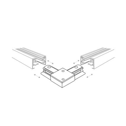 Zuma Line - Strahler für Schienensystem 6xGU10/10W/230V schwarz + Schienenzubehör