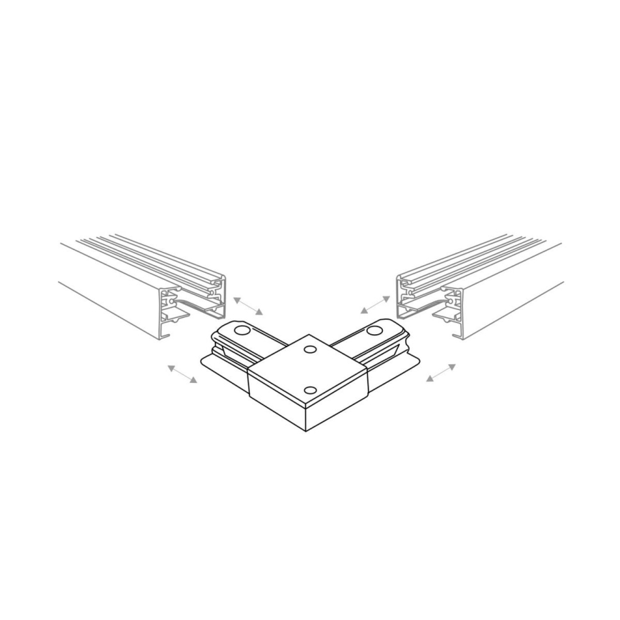 Zuma Line - Strahler für Schienensystem 8xGU10/10W/230V schwarz + Schienenzubehör