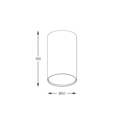 Zuma Line - Einbauleuchte 1xGU10/50W/230V Eiche
