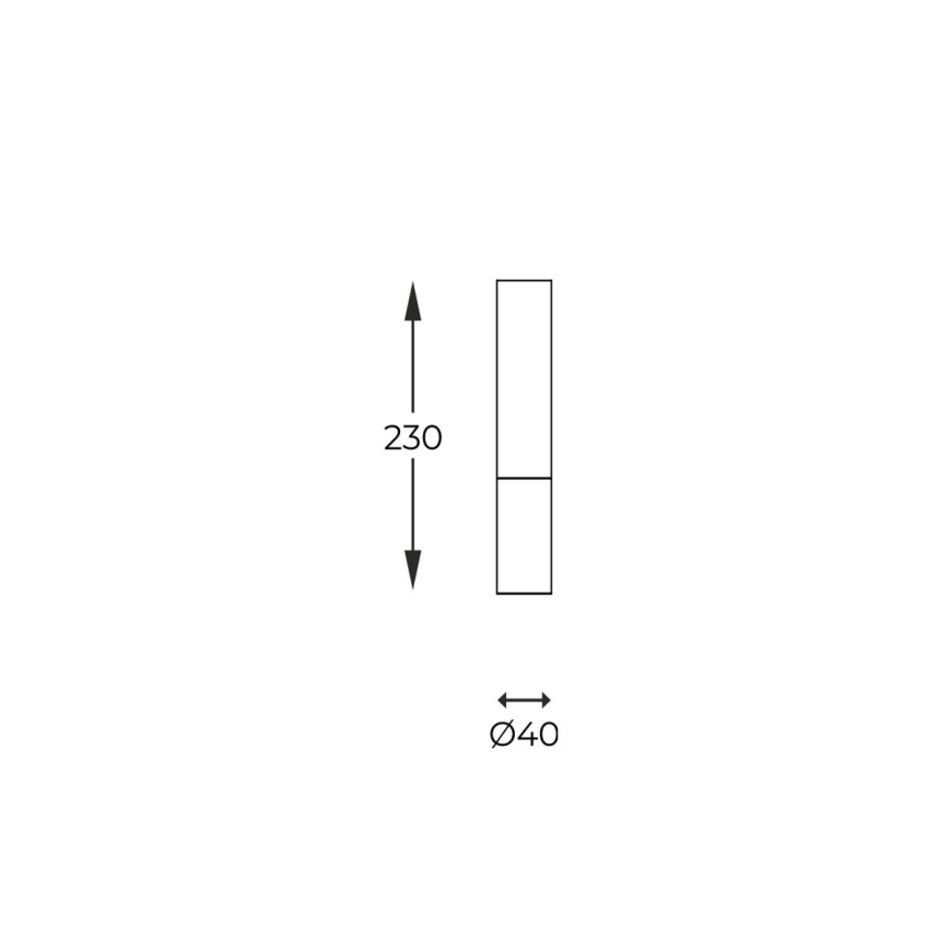 Zuma Line - Einbauleuchte 1xG9/28W/230V 23 cm Eiche