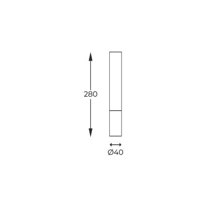 Zuma Line - Einbauleuchte 1xG9/28W/230V 28 cm Eiche