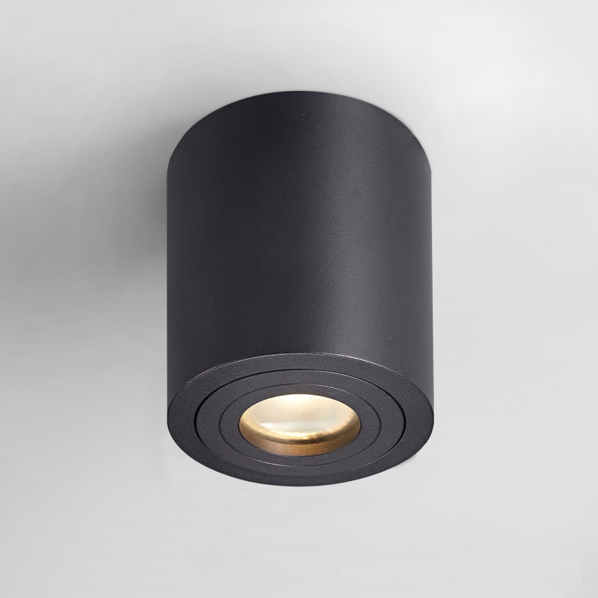 Zuma Line - LED RGBW dimmbarer Bad-Einbaustrahler 1xGU10/6W/230V IP44 schwarz + Fernbedienung