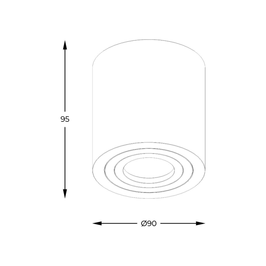 Zuma Line - LED RGBW dimmbarer Bad-Einbaustrahler 1xGU10/6W/230V IP44 schwarz + Fernbedienung