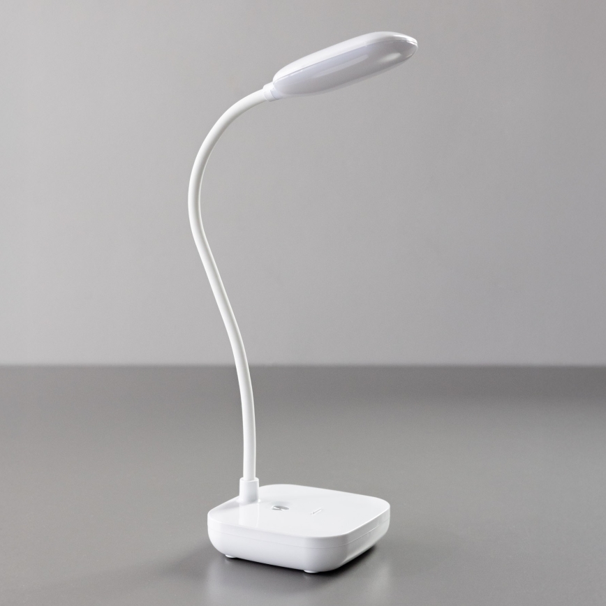 Zuma Line - Aufladbare LED-Tischleuchte LED/7W/1200 mAh 3000/4500/6000K CRI 90 weiß