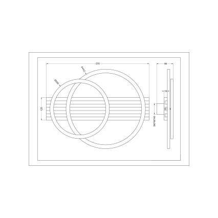 Zuma Line - LED Deckenleuchte LED/40W/230V