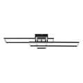 Zuma Line - Dimmbare LED-Deckenleuchte LED/55W/230V 3000-6000K schwarz + Fernbedienung