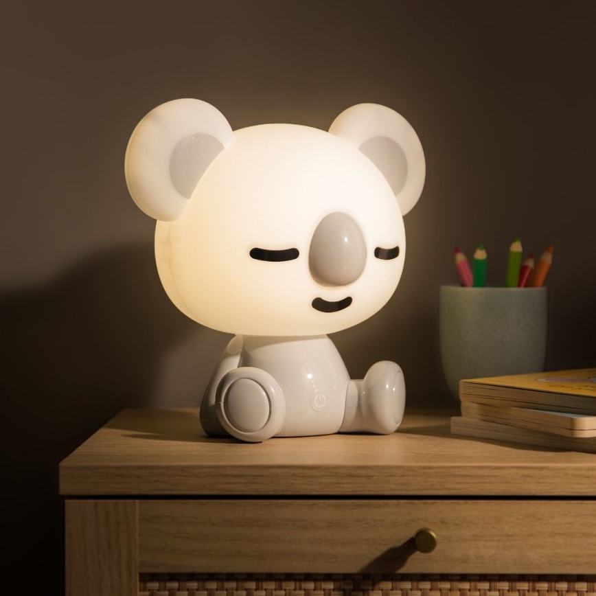 Zuma Line - Dimmbare LED-Kinder-Tischleuchte mit Touch-Steuerung LED/3W/230V Koala grau