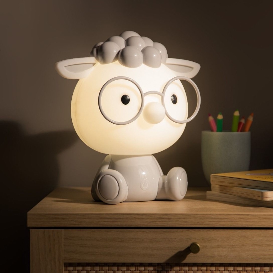 Zuma Line - Dimmbare LED-Kinder-Tischleuchte mit Touch-Steuerung LED/3W/230V Schaf grau