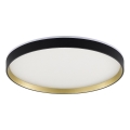 Zuma Line - Dimmbare LED-RGBW-Deckenleuchte LED/32W/230V + LED/8W 3000-6000K schwarz/golden + Fernbedienung