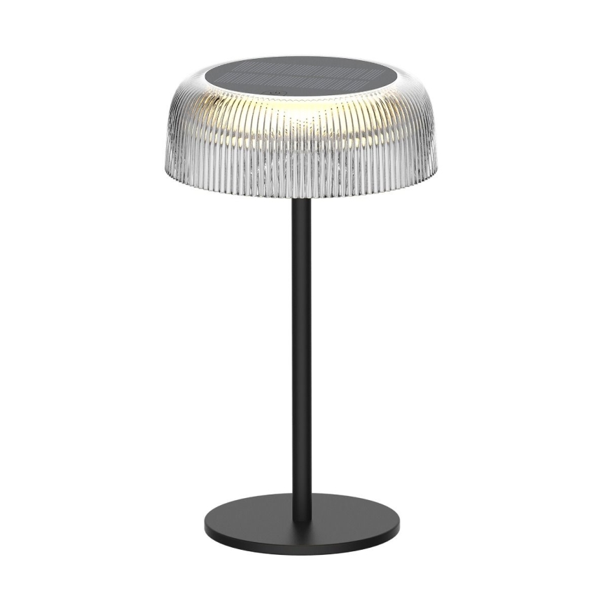 Zuma Line - Dimmbare, aufladbare LED-Solar-Tischleuchte LED/2,5W/2000 mAh IP44 schwarz