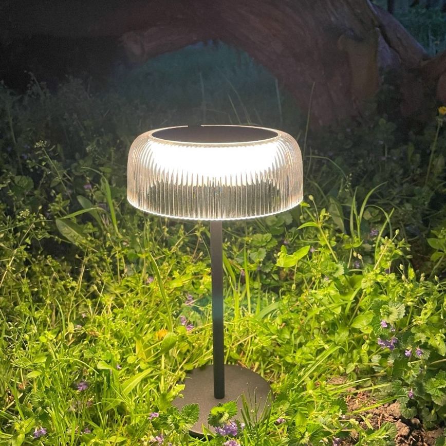 Zuma Line - Dimmbare, aufladbare LED-Solar-Tischleuchte LED/2,5W/2000 mAh IP44 schwarz