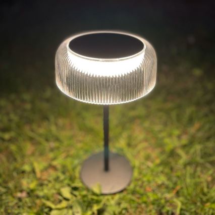 Zuma Line - Dimmbare, aufladbare LED-Solar-Tischleuchte LED/2,5W/2000 mAh IP44 schwarz
