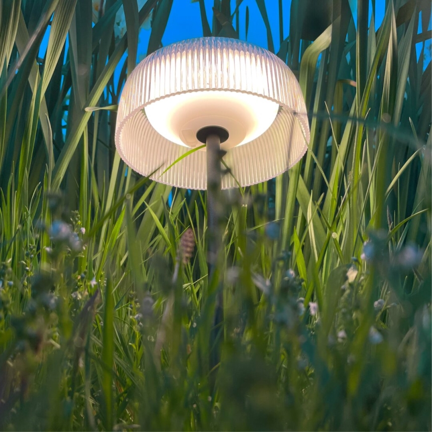 Zuma Line - Dimmbare, aufladbare LED-Solar-Tischleuchte LED/2,5W/2000 mAh IP44 schwarz