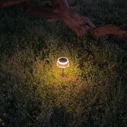 Zuma Line - Dimmbare, aufladbare LED-Solar-Tischleuchte LED/2,5W/2000 mAh IP44 schwarz