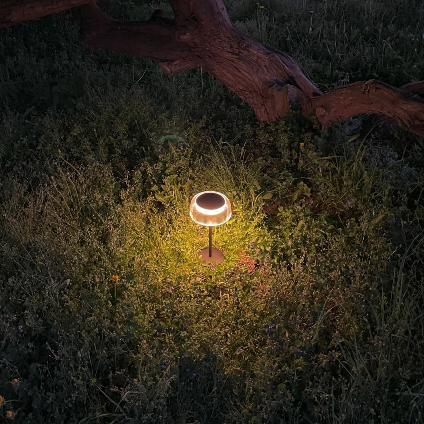 Zuma Line - Dimmbare, aufladbare LED-Solar-Tischleuchte LED/2,5W/2000 mAh IP44 schwarz