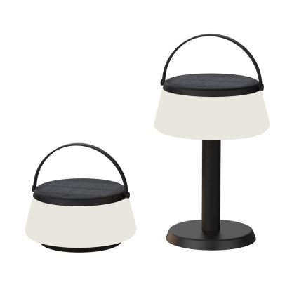 Zuma Line - Dimmbare, aufladbare Solar-Tischleuchte LED/2,2W/2000 mAh IP44 schwarz