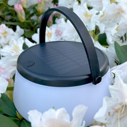 Zuma Line - Dimmbare, aufladbare Solar-Tischleuchte LED/2,2W/2000 mAh IP44 schwarz