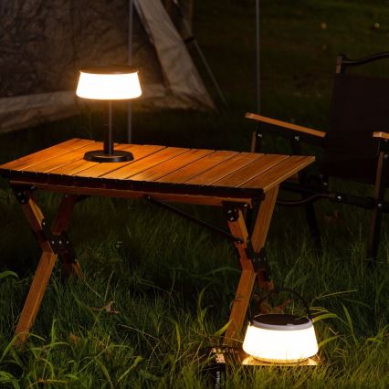 Zuma Line - Dimmbare, aufladbare Solar-Tischleuchte LED/2,2W/2000 mAh IP44 schwarz