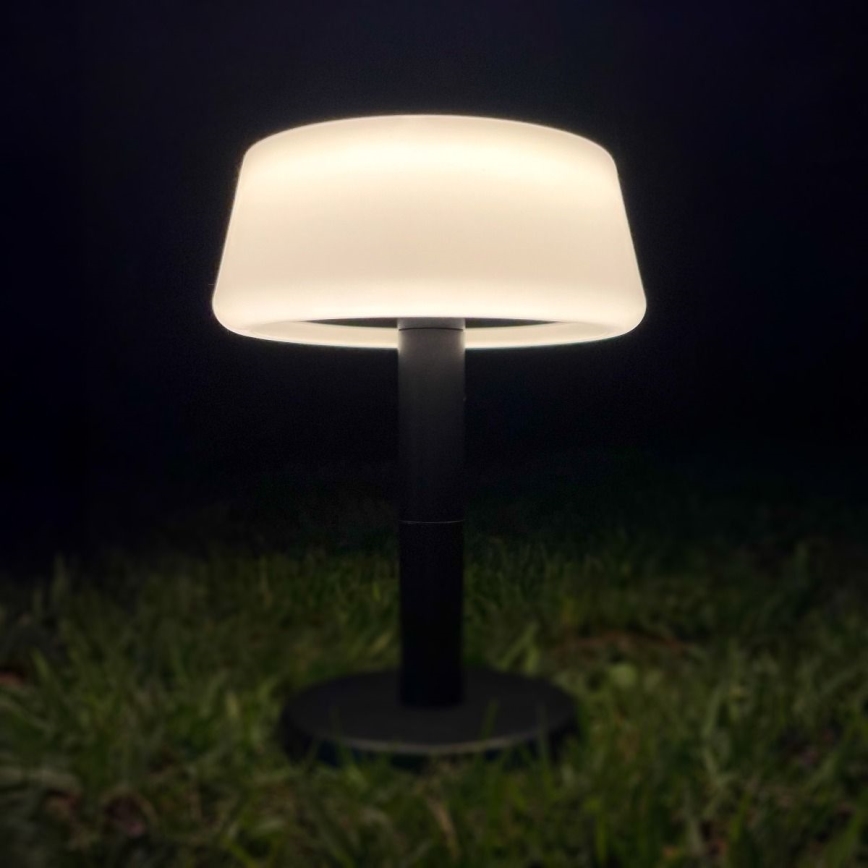 Zuma Line - Dimmbare, aufladbare Solar-Tischleuchte LED/2,2W/2000 mAh IP44 schwarz