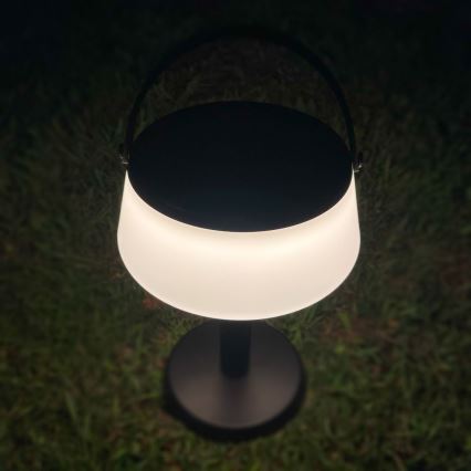 Zuma Line - Dimmbare, aufladbare Solar-Tischleuchte LED/2,2W/2000 mAh IP44 schwarz